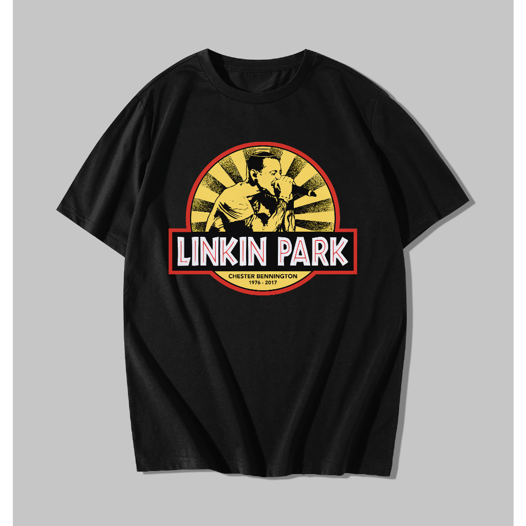 เสื้อยืดวง Jurassic Park Spoof Linkin Park Chester | เสื้อยืดวง Jurassic Park Spoof Linkin Park Ches