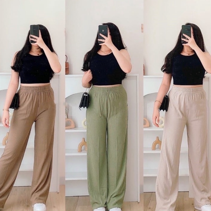 รุ่นใหม่ Kiyora Mirae Premium Paracord Knit Pant ผู้หญิงหนา