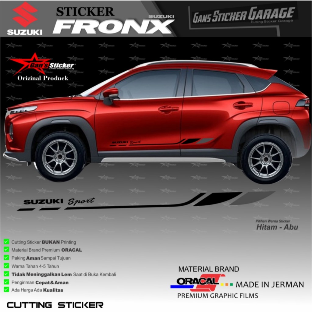 สติ๊กเกอร์ประตูรถ SUZUKI FRONX VARIATION OF SUZUKI FRONX สติ๊กเกอร์ติดรถ