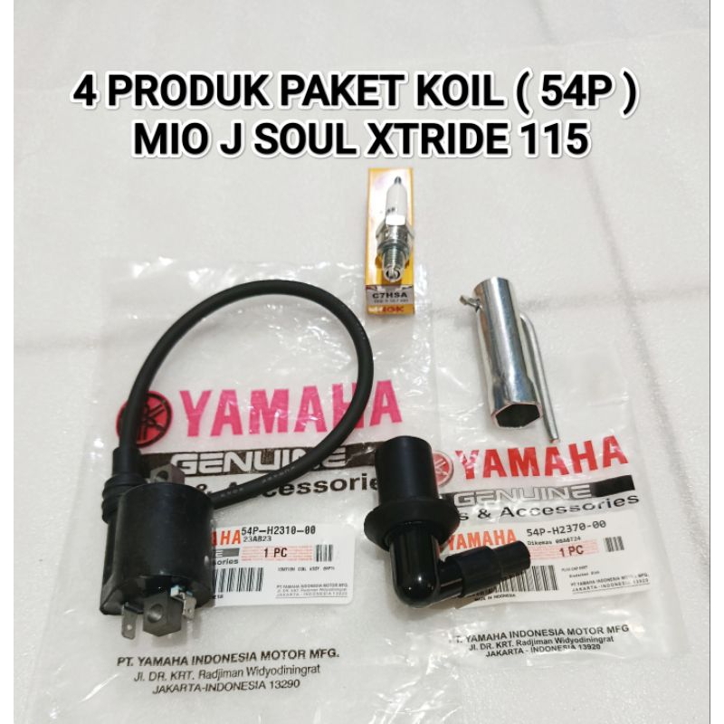 4 ผลิตภัณฑ์ IGNITION COIL PACKAGE (54P) COIL + CANGWLONG + C7HSA SPARK PLUG + MIO J MIO SOUL GT XTRI