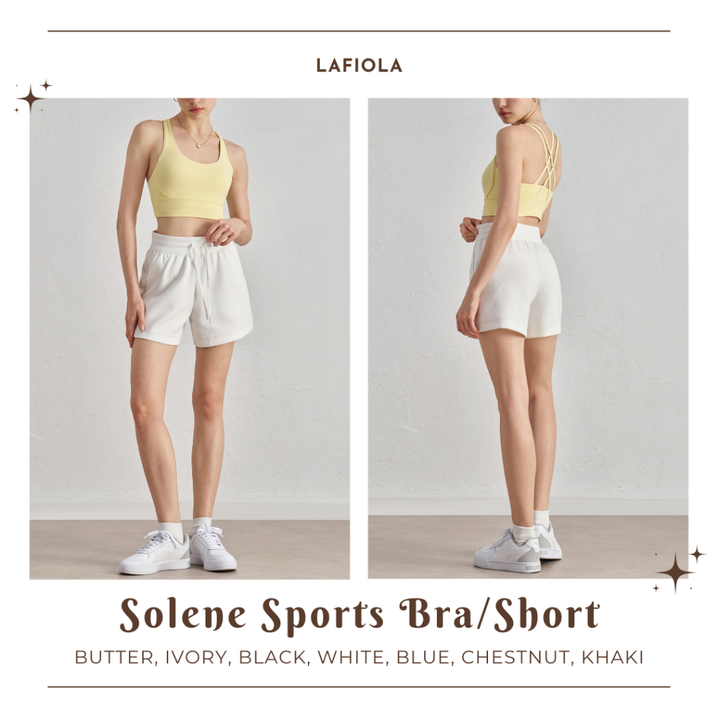 LAFIOLA - SOLENE SPORTS BRA หรือ SHORT Yoga Workout Gym พิลาทิส