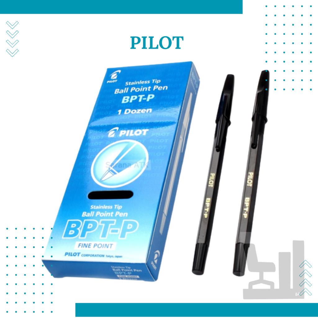 PILOT BPT-P ปากกาลูกลื่นหมึกดํา | ปากกาลูกลื่น PILOT สีดํา