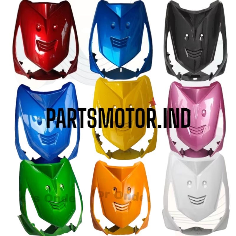 MERAH ฝาครอบแผงโล่ด้านหน้าสําหรับ Honda BeAT คาร์บูเรเตอร์เก่า 2008 2009 2010 2011 2012 สีดําสีขาวสีแดง Maroon สีชมพูสีน้ําเงินเข้ม