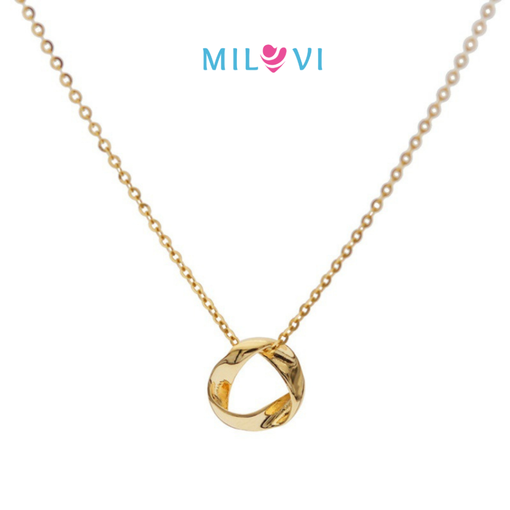 MILOVI - Canyon Necklace 925 Sterling Silver 18K Gold Plated Necklace