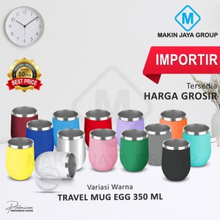 TERMURAH Mug Telur / Mug Egg tumbler telur eggCangkir Kopi Stainless Tumbler Coffee Mug Hot & Cool Cup 360ml