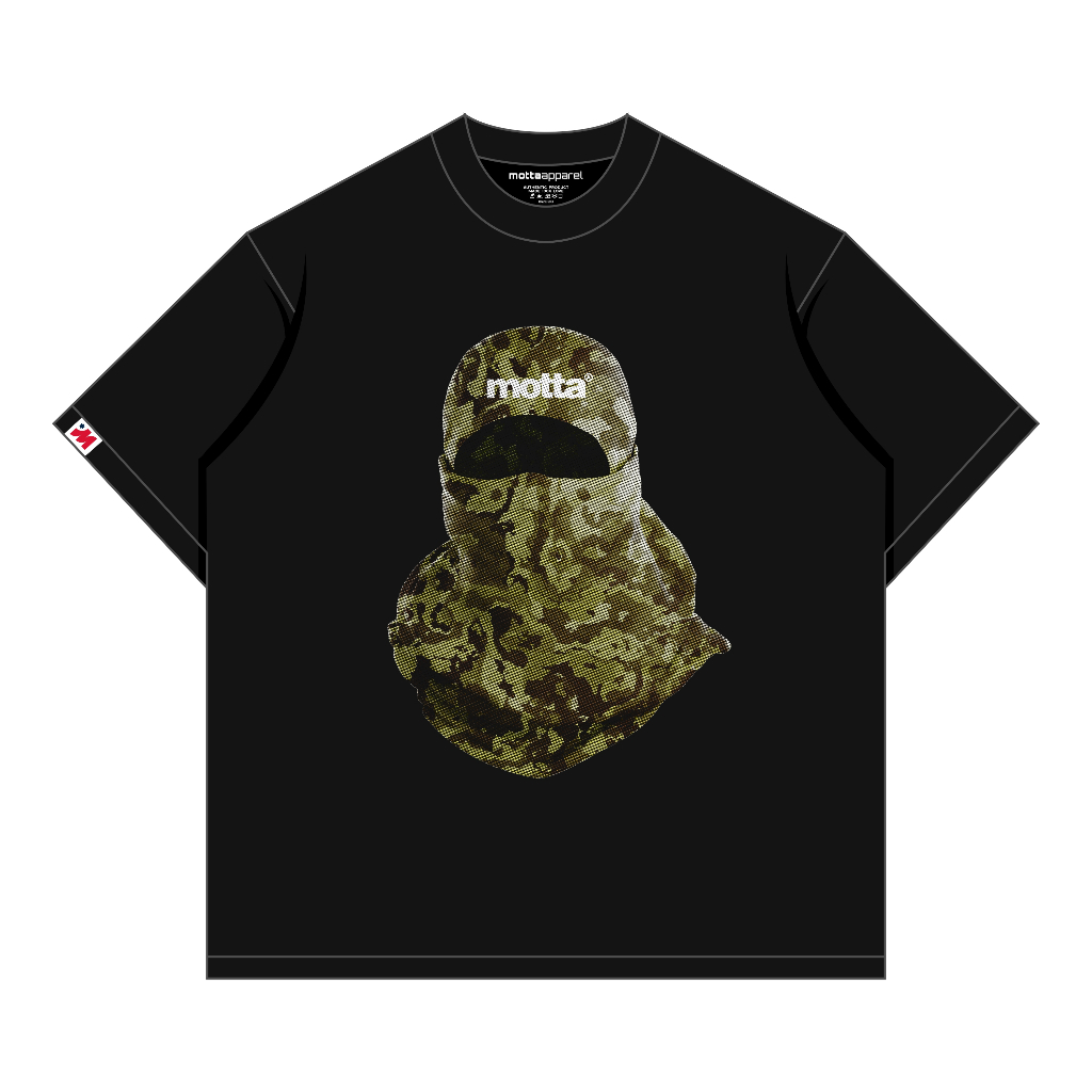 MOTTA T-Shirt Mens Cotton Black T-Shirt Mens Distro T-Shirt BALACLAVA