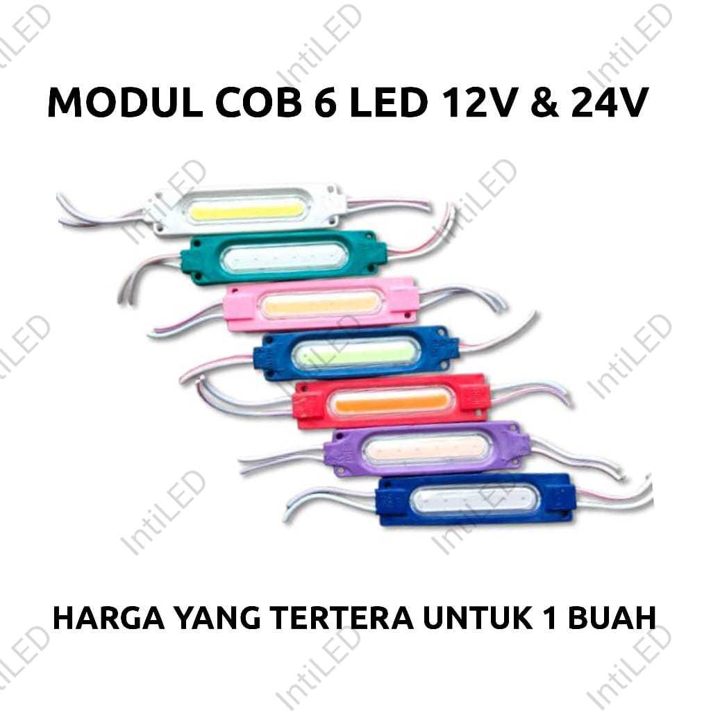 Min.Order 5 ชิ้น - 12VOLT/24VOLT - 6 LED COB UNDERLIGHT CLEAR MICA