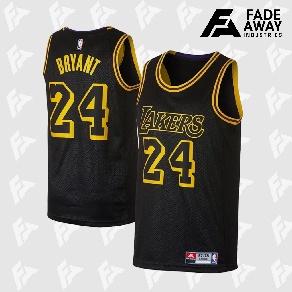 BRANT 24 LAKERS BLACK BASKETBALL JERSEY