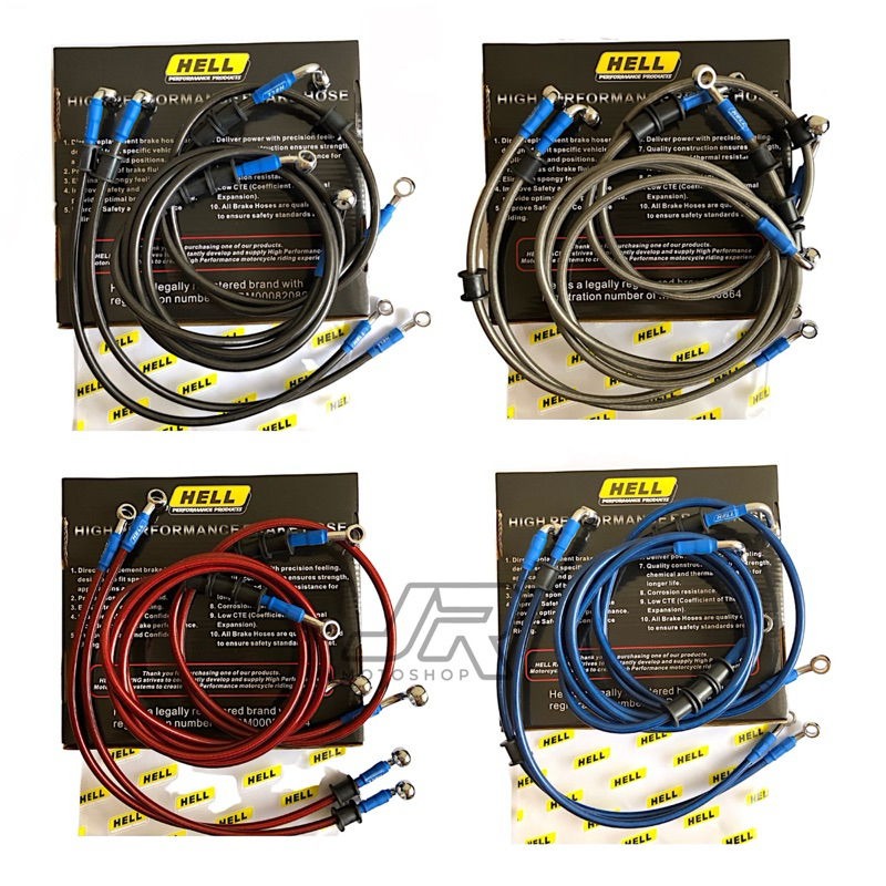 สายเบรค Hell หน้าหลัง Nmax 150-155 ABS / Nmax สายเบรค / JR Motoshop