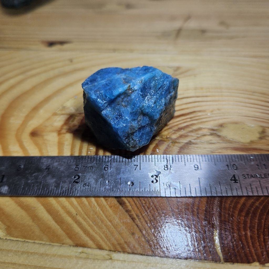 Blue Apatite Raw Top Grade ประดับคริสตัล ( BAP7 )