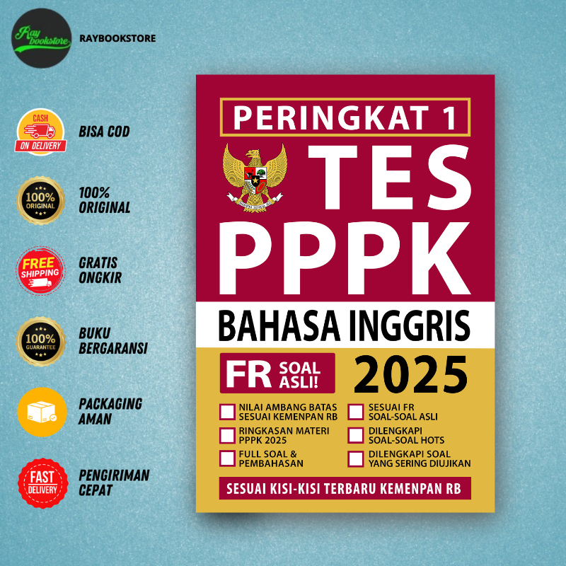 หนังสือ Rank 1 PPPK ENGLISH TEACHER 2025 - สื่อ Eduka