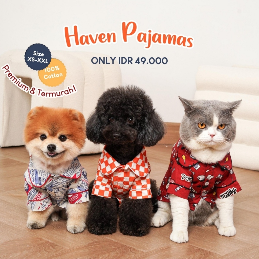 Pawlovin - Haven Pyjamas ชุดนอนสุนัขและแมว