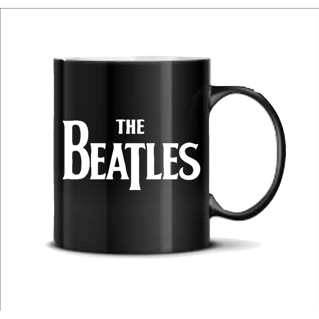 Black Mug Band Logo Series Legend RHCP Beatles GNR Etc.