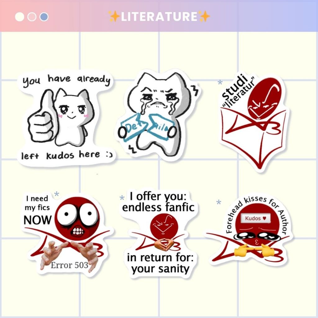 AO3 Archive of Own Batoto Detail Sticker