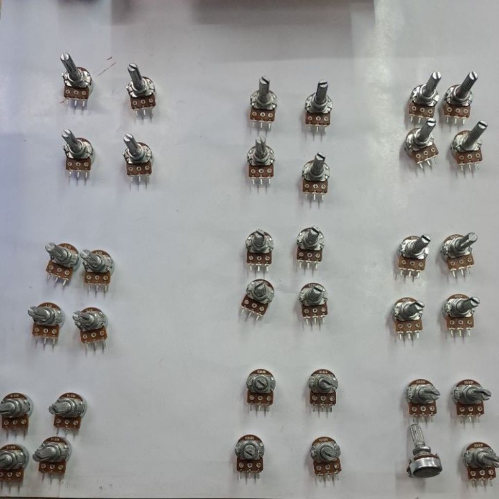 POTENSIOMETER POCENTIO MONO A-PLUS A+ B 1K 5K 10K 20K 50K 100K 250K 500K 1M