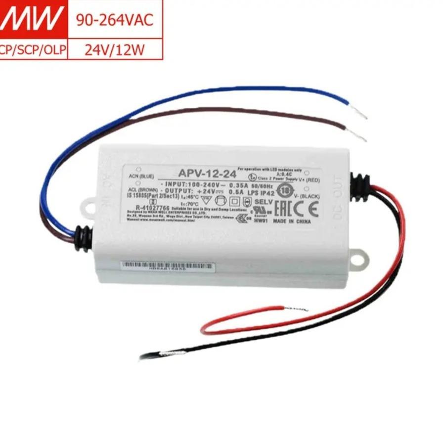 MeanWell Mean Well APV 12-24 24V 24 โวลต์ 12 วัตต์ 0.5Ah