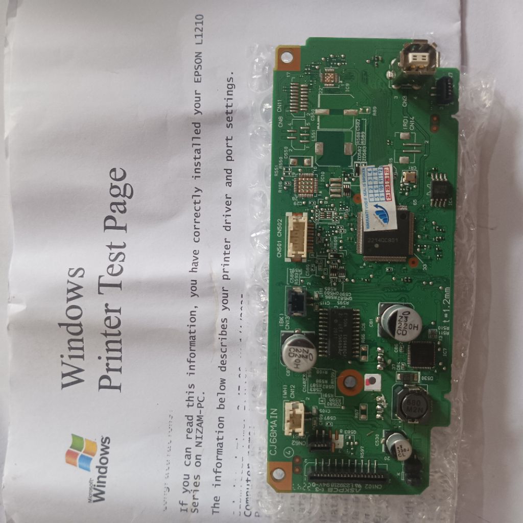 บอร์ดเมนบอร์ด Epson L1210 ดั้งเดิม
