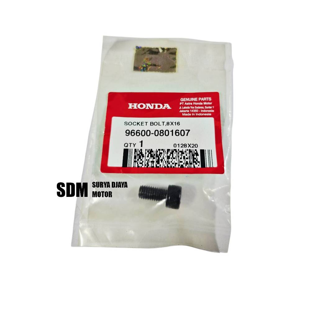 เม็กซิกัน 96600-0801607 Bolt Socket 8x16 Upper Engine Hanger Bracket Bolt CB150R Old CBR150R K45a Or