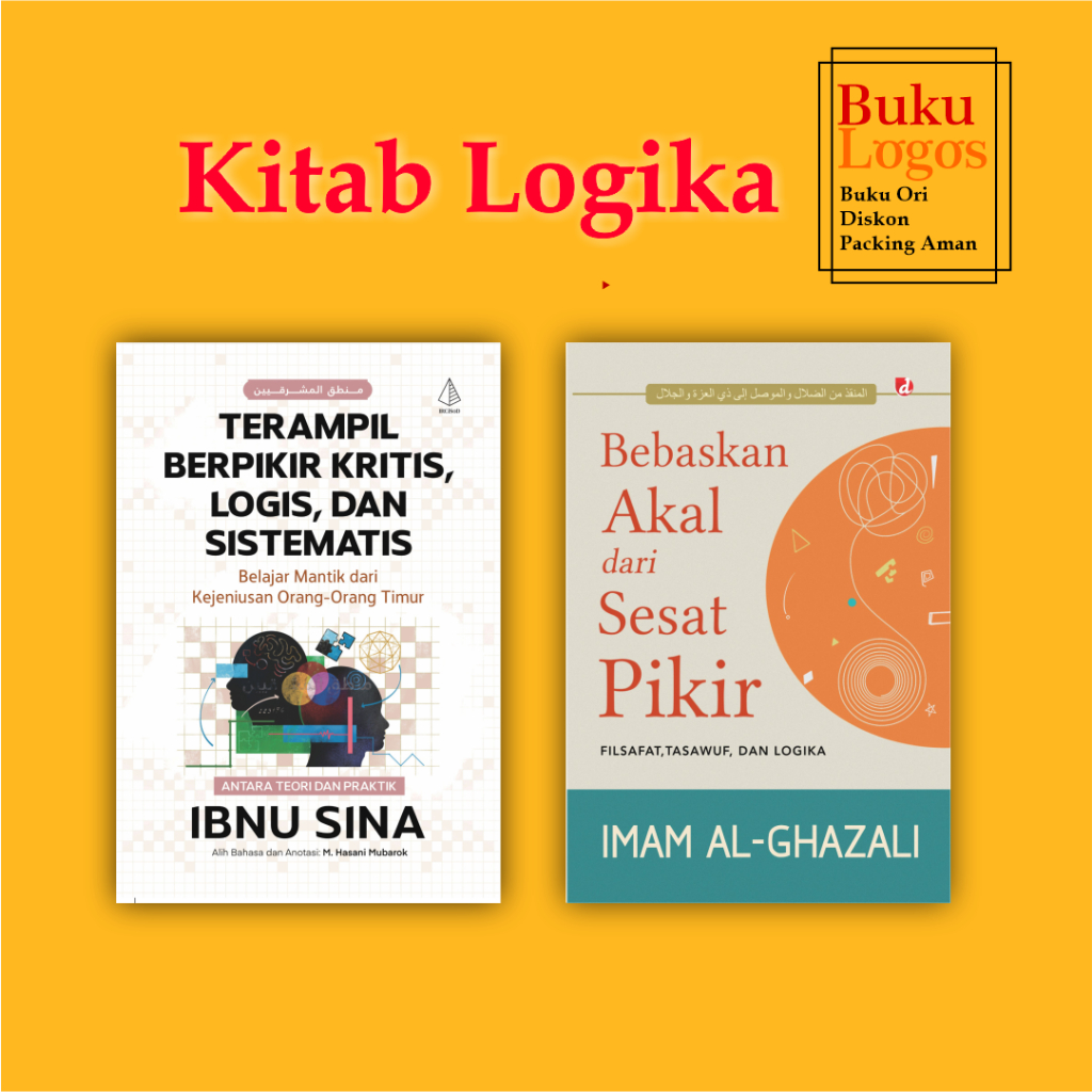 หนังสือโลโก้ - แพ็คเกจหนังสือตรรกะ 2 เล่ม (Ibnu Sina และ Imam Al-Ghazali)