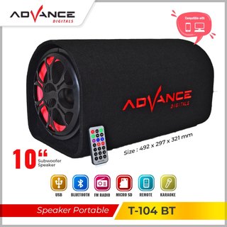 Advance Speaker Aktif 10inc Speaker Bluetooth Subwoofer T104BT | Garansi Resmi 1 Tahun