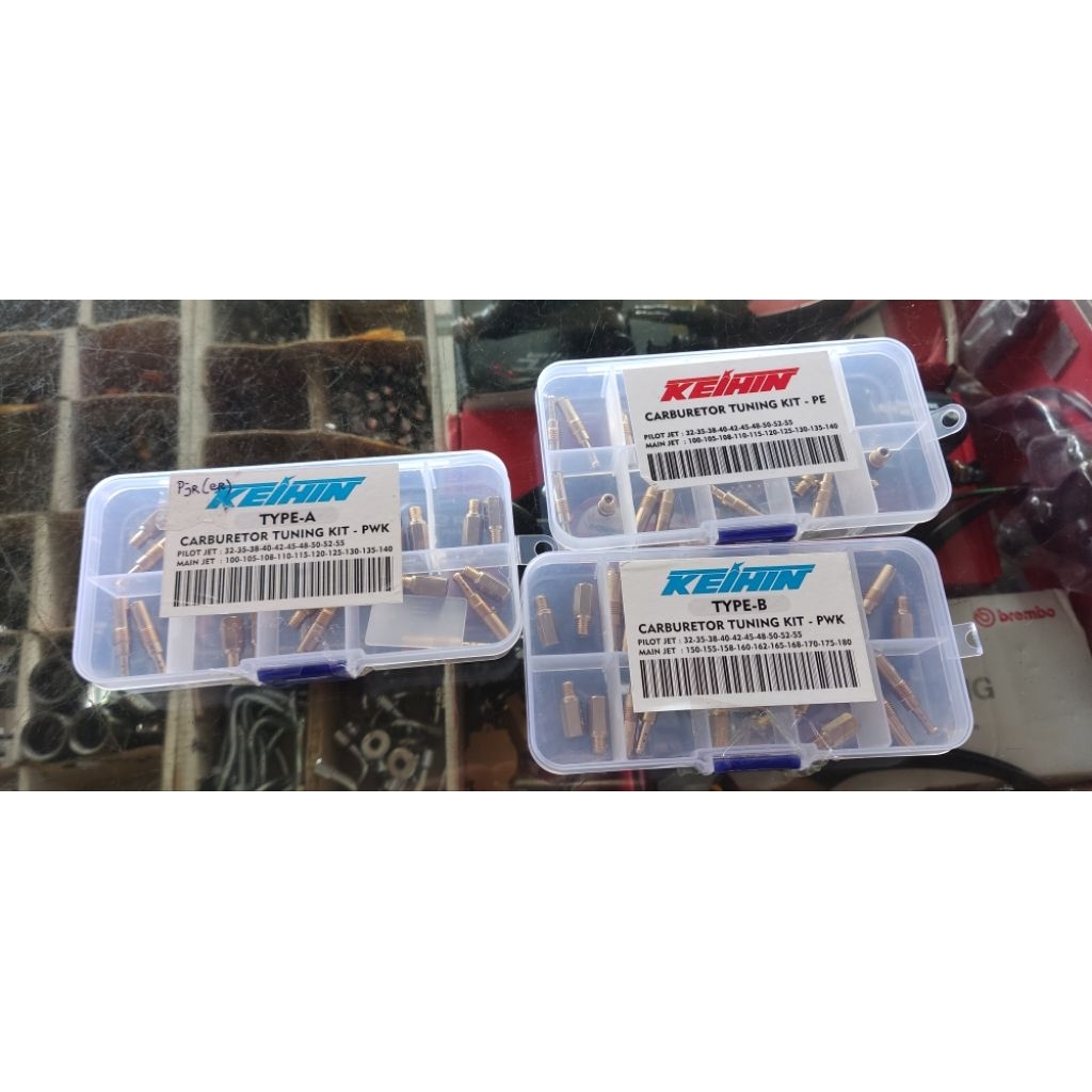 KEIHIN PILOT JET MAIN JET SPUYER แพคเกจ 20 PCS PWK PE PWL PWM PJ 10 MAINJET ซ่อมชุดแพคเกจ PE PILOT -