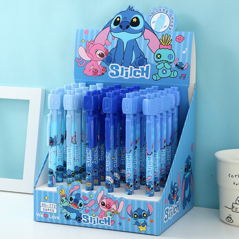 Capybara และ Stitch Erasable Pen รุ่น ABCD Capybara และ Stitch Erasable Pen Stitch ปากกาเจล Stitch ป
