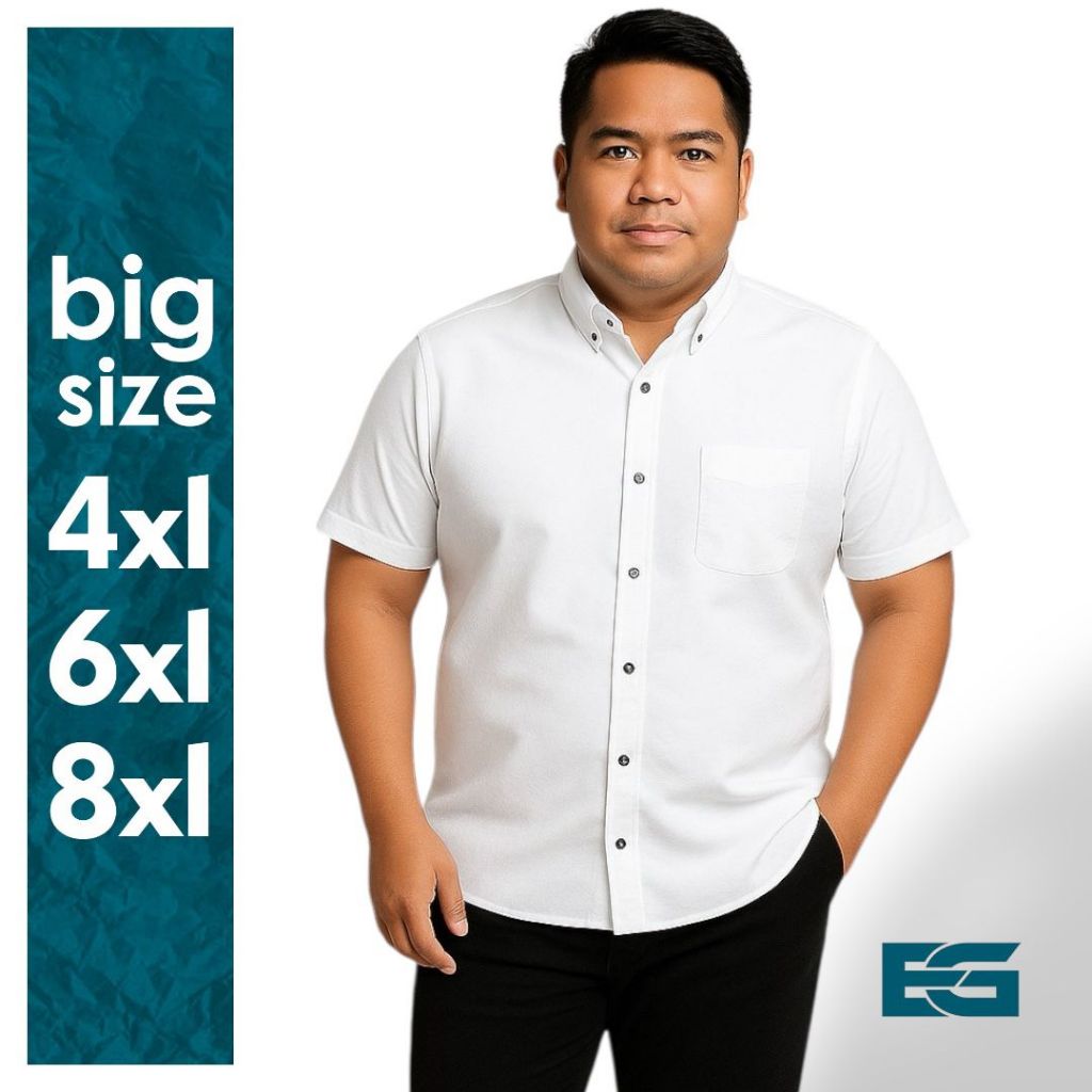 เสื้อเชิ้ตผู้ชาย KEMEJA Premium Jumbo - ไซส์ 4XL 6XL 8XL