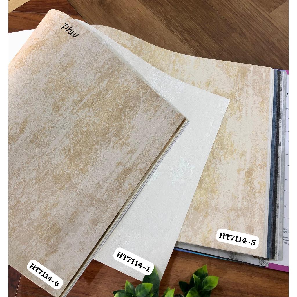 Premium Plain Cream Brown White Black Cement Motif Mechanical Wall Paper