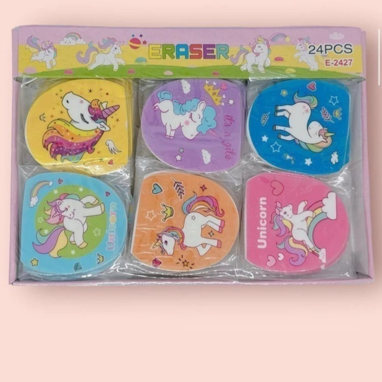 ATMS [แพ็ค 6 ชิ้น SANRIO ERASERS] ขาย 6 ชิ้น SANRIO RUBBER ERASERS พร้อมตลับน่ารัก