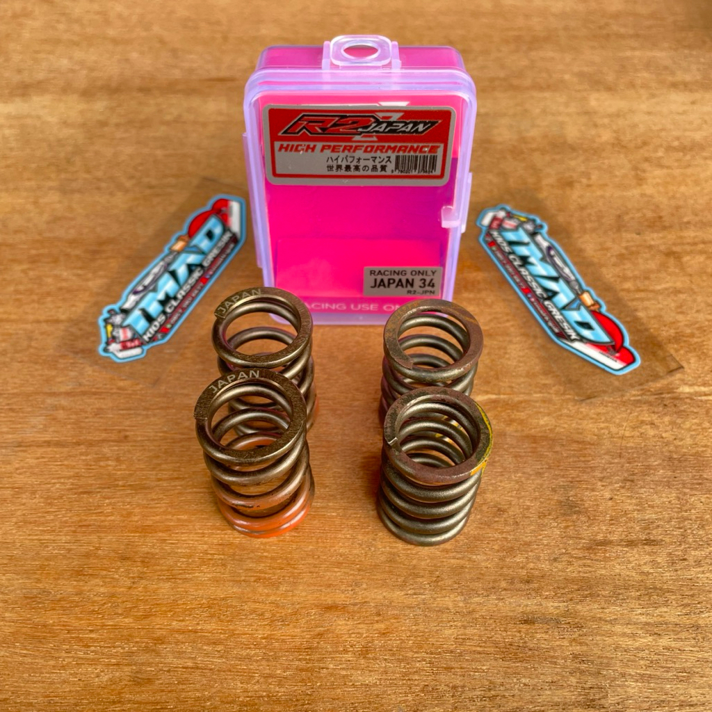 R2JAPAN VALVE SPRING 32 34 วาล์วญี่ปุ่น SPRING R2 COMPETITION MIO JUPITER VEGA BEAT GRAND VARIO KIRA