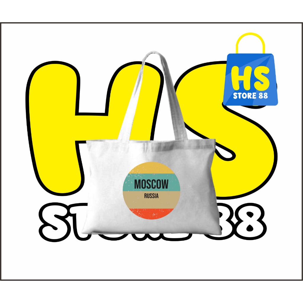 MOSCOW RUSSIA TOTEBAG - MOSCOW RUSSIA TOTE BAG - MOSCOW RUSSIA SOUVENRIS - MOSCOW RUSSIA SOUVENIRS