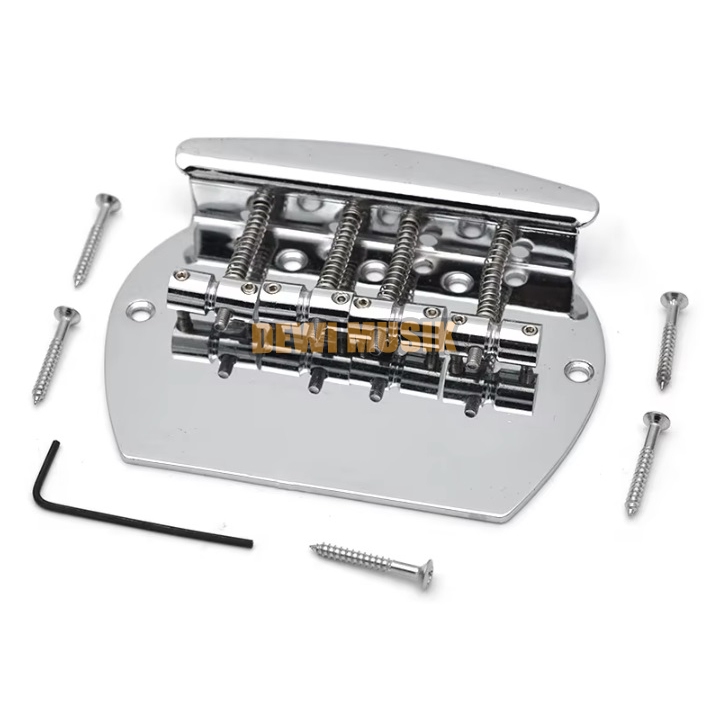 MUSICMAN สะพานเบส CHROME 4 สาย AG066 / GUITAR Bass Bridge (SC3041)