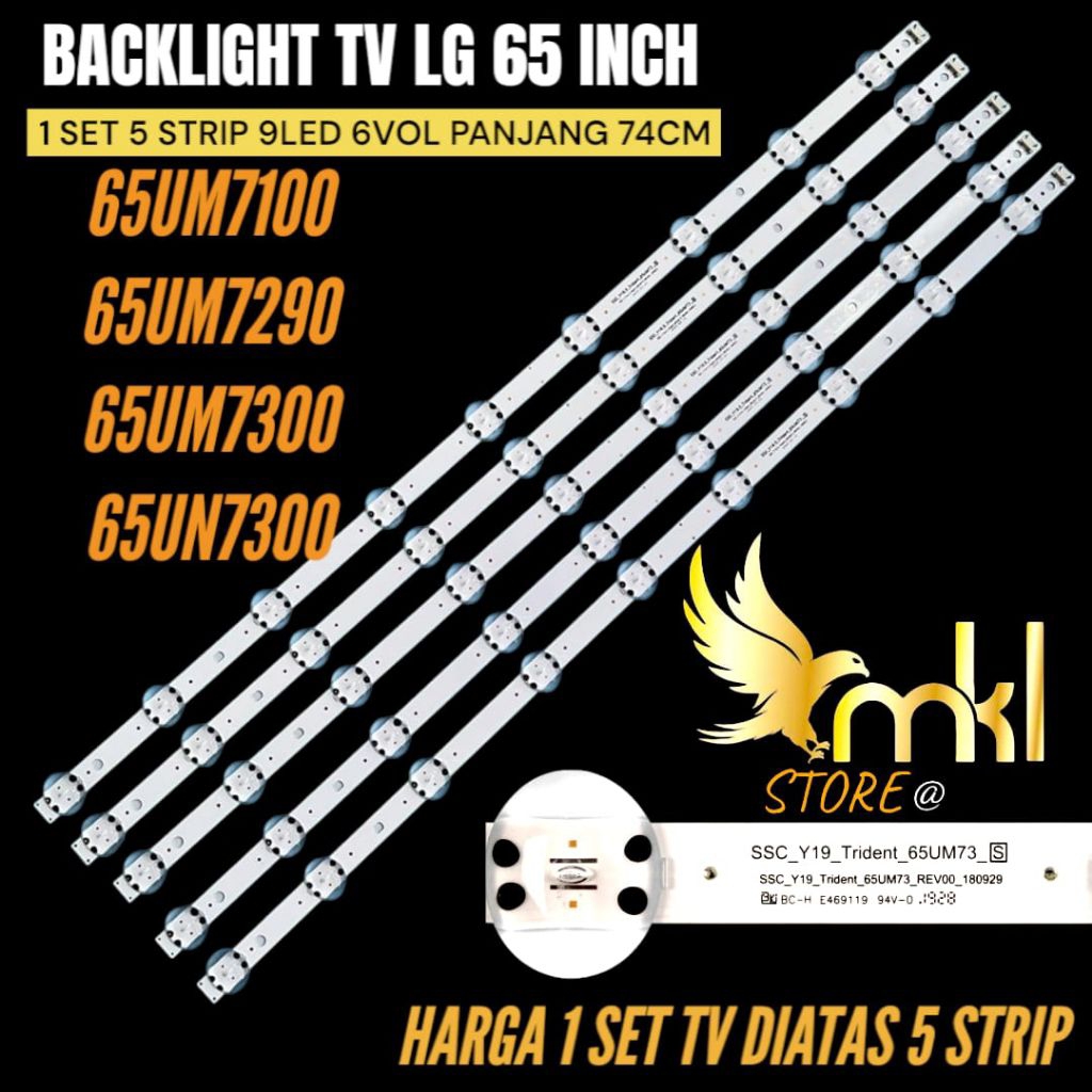 LG 65UM 65UM7100- 65UM7290- 65UM7300-65UN700 LG LED TV BACKLIGHT