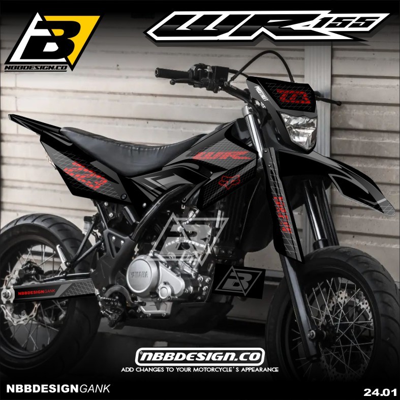 Yamaha WR 155 R Supermoto Surex สติกเกอร์รูปลอกเต็มตัวฟรีการออกแบบ Supermoto ล่าสุดแบบกําหนดเอง