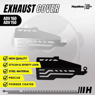ฝาครอบท่อไอเสีย ADV 150 & ADV 160 (FLAT BIG) HAYAIDESU ชิลด์ป้องกันท่อไอเสียรถจักรยานยนต์