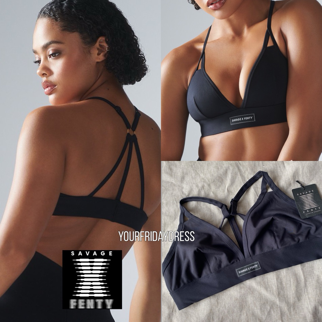 Savage x Fenty SPOTLIGHT LOW-IMPACT SPORTS BRA โดย Rihanna bralette beha SPORTS BRA ขนาดใหญ่จัมโบ้เซ