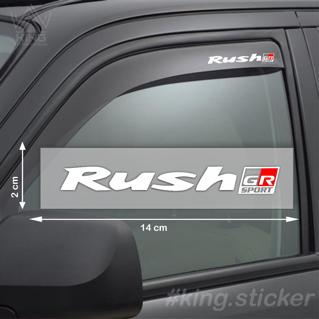 สติ๊กเกอร์อนุพันธ์ Toyota Rush gr sport 1 ชุด มี 2 สติ๊กเกอร์