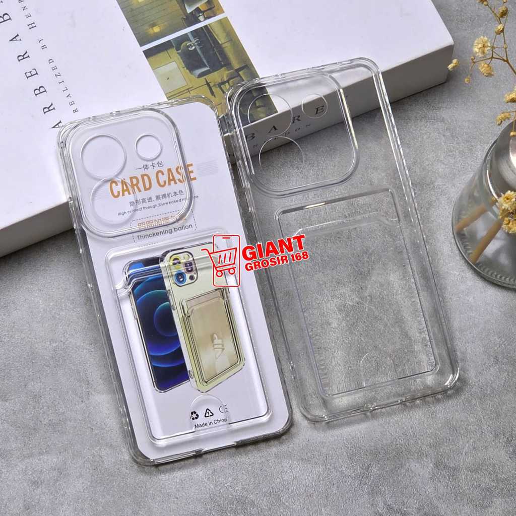 Poco M7 Pro 5G Clear Card Slot Clear Card Case Poco M7 Pro 5G
