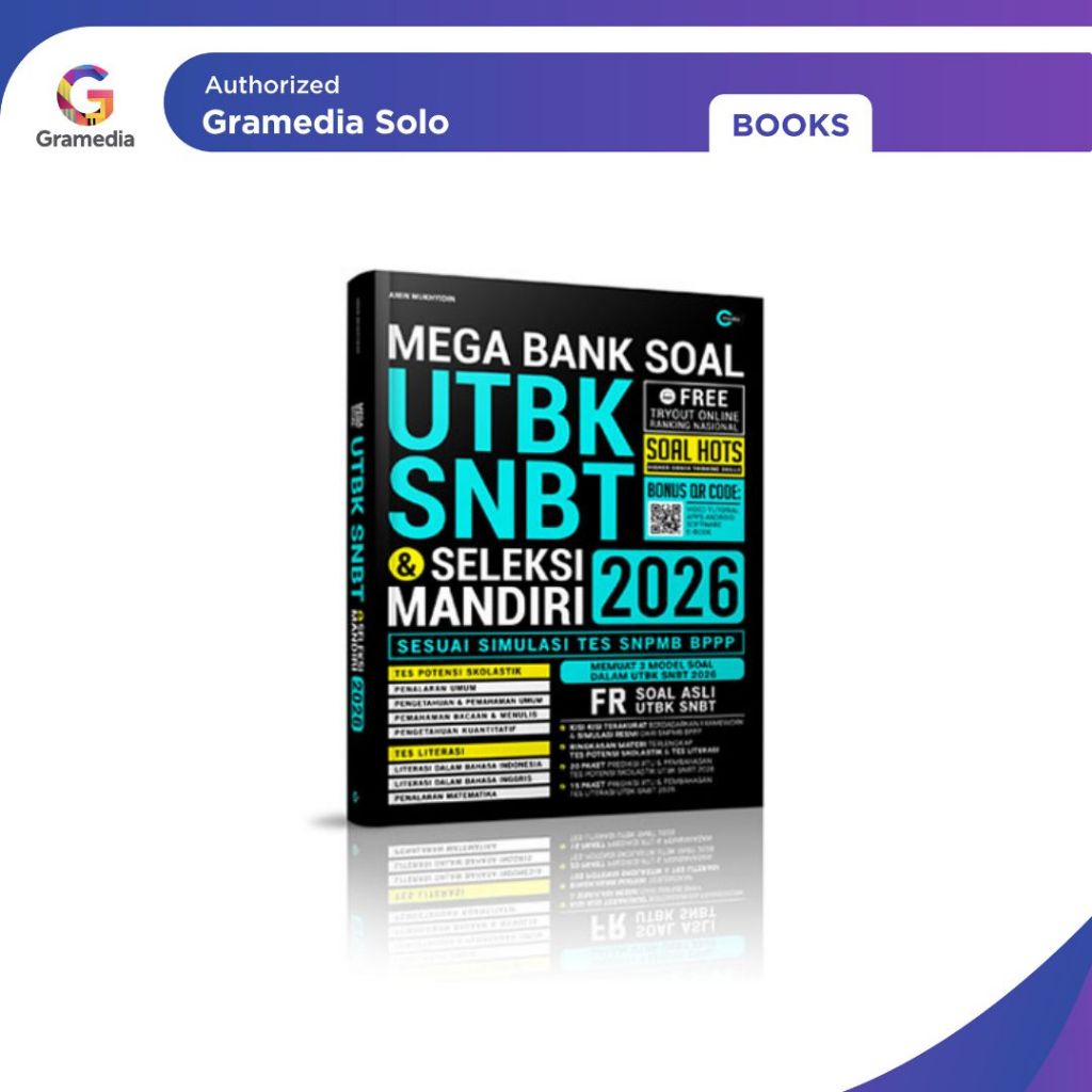 Gramedia - Mega Bank ของ UTBK SNBT & คําถามที่คัดสรรมาอิสระ 2026