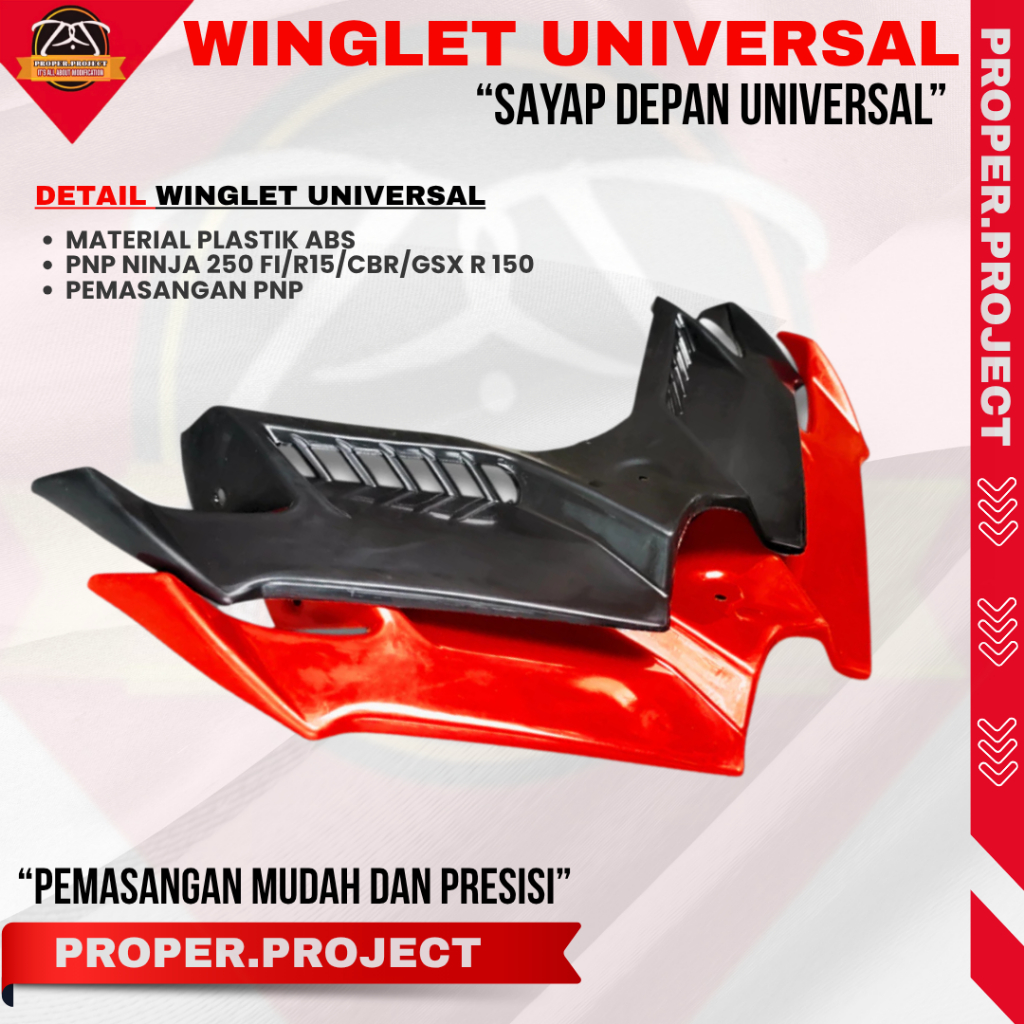 UNIVERSAL WINGLET VARIO WINGLET R15 VIXION CBR NINJA SUPRA WINGLET