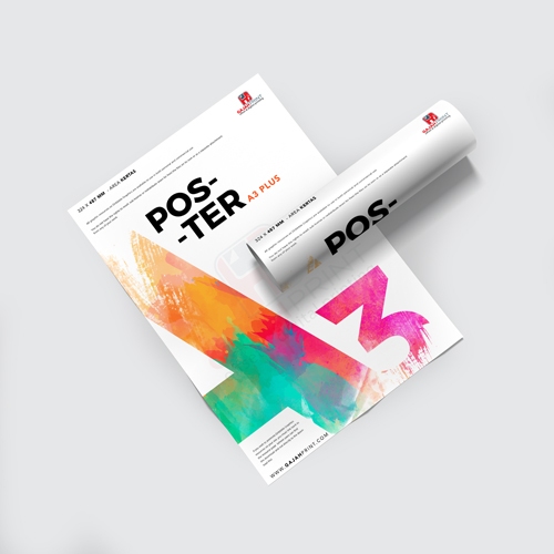 พิมพ์สี A3 - งาช้าง 300 แกรม | 1 ข้าง |