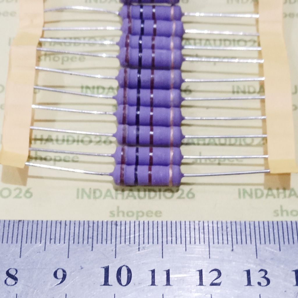 UNGU PURPLE 100R 2W 5% ตัวต้านทานเท้าทองแดง 100 r 2 วัตต์ 100 โอห์ม 2 วัตต์ 5 เปอร์เซ็นต์ 100r 2w