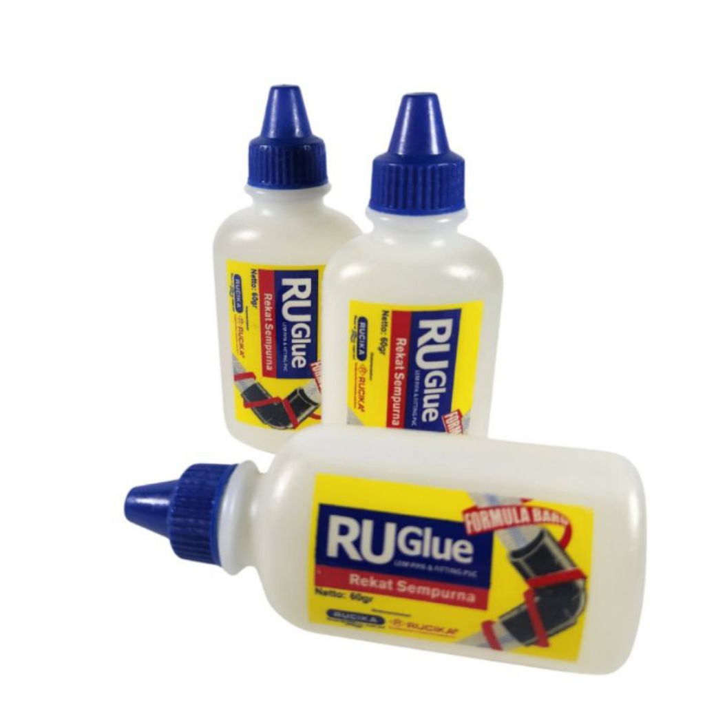 RUGLUE BOTTLE GLUE / RUGLUE PVC PIPE GLUE 60 กรัม