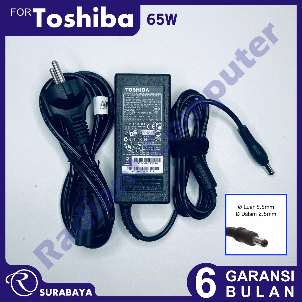 อะแดปเตอร์ชาร์จ Toshiba NB550 NB550D NB500 NB510 NB520