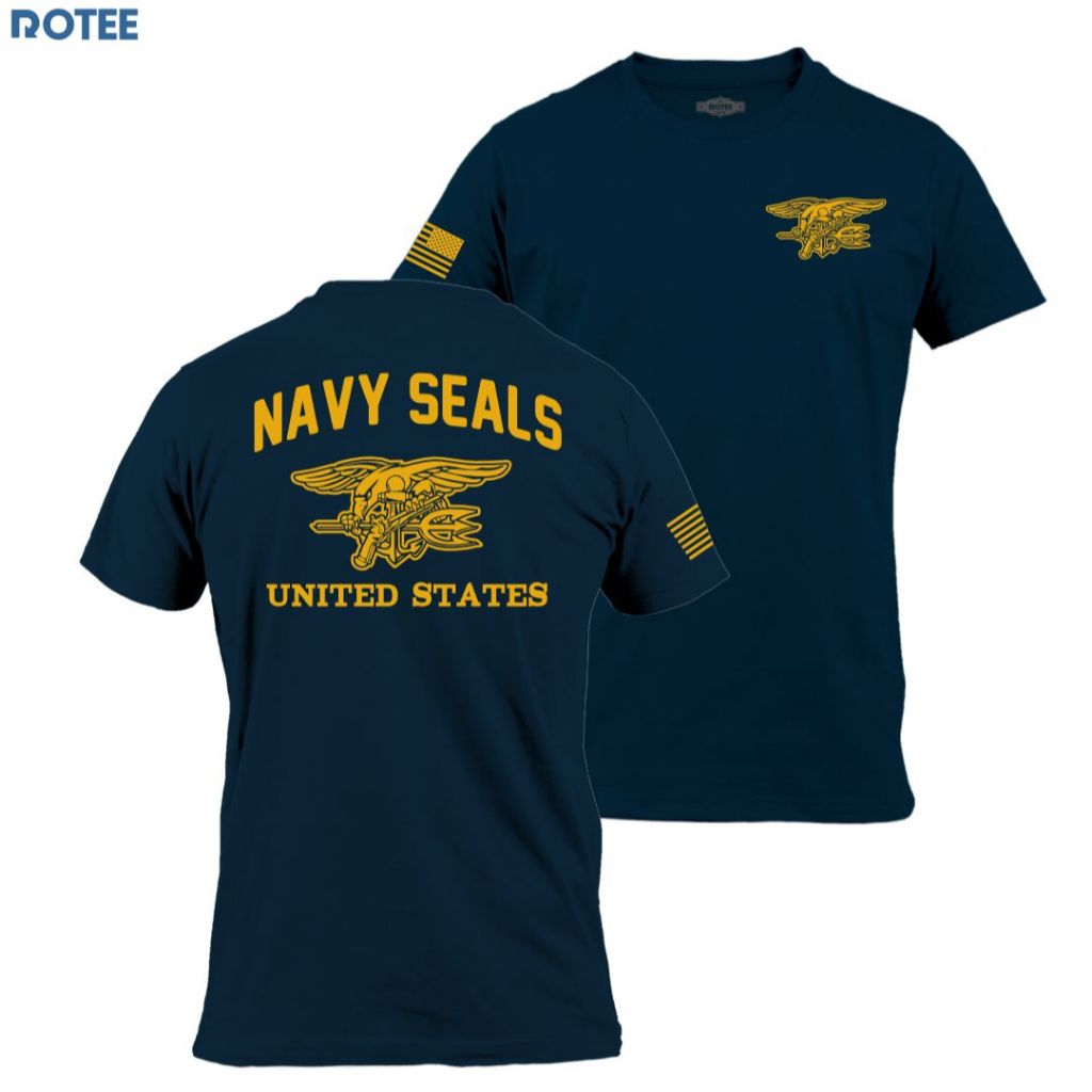 เสื้อยืด Rotee Navy Seal US - ผ้าฝ้ายหวี