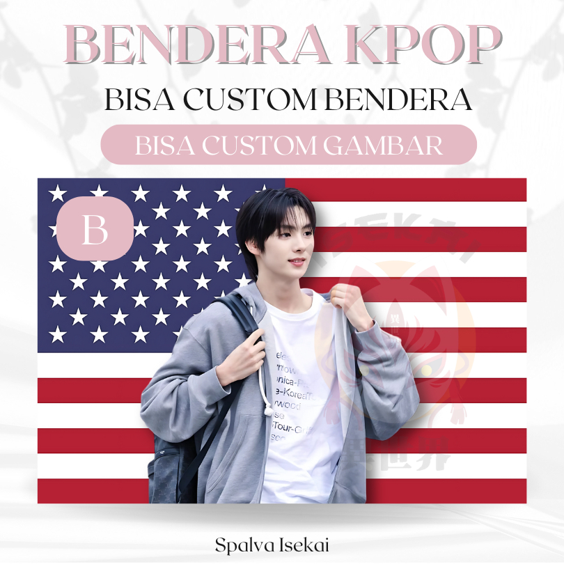 AMERICAN FLAG KPOP YOUNGJAE TWS / โปสเตอร์ KPOP / KPOP FLAG Choi Youngjae Twenty Four Seven With Us 