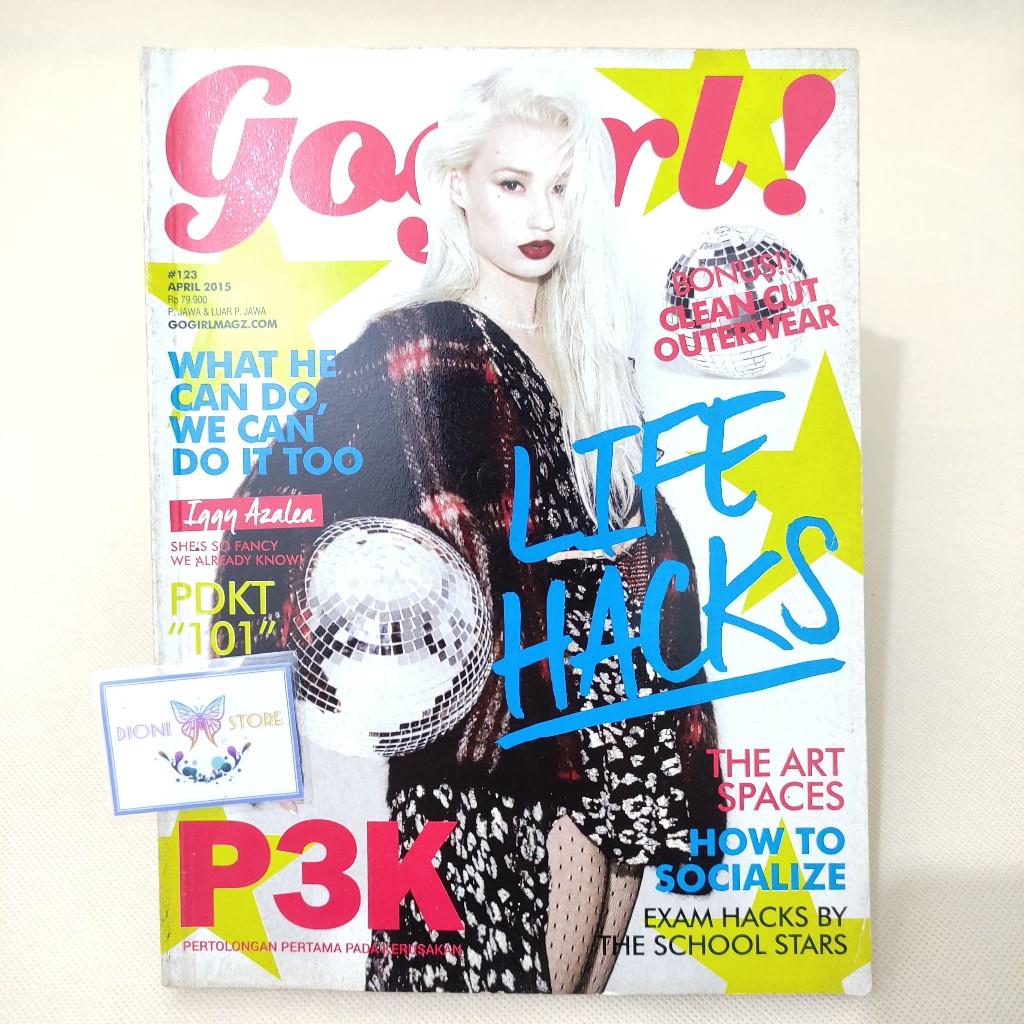 (ORIGINAL) นิตยสาร Gogirl! ฝาครอบ Iggy Azalea - Life Hacks ฉบับที่ (123 / เมษายน 2015)