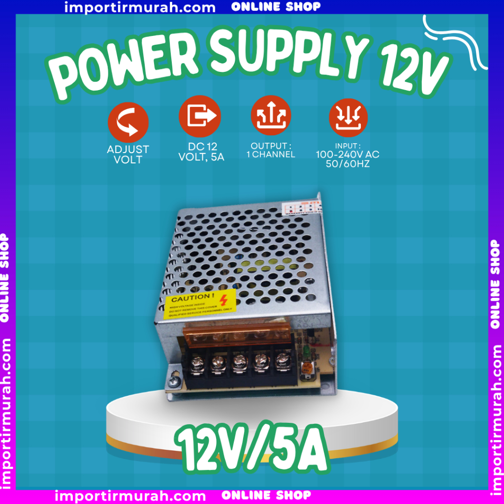 PSU NET 12V 5A POWER SUPPLY NET 12 โวลต์ 5 Ampere Transformer
