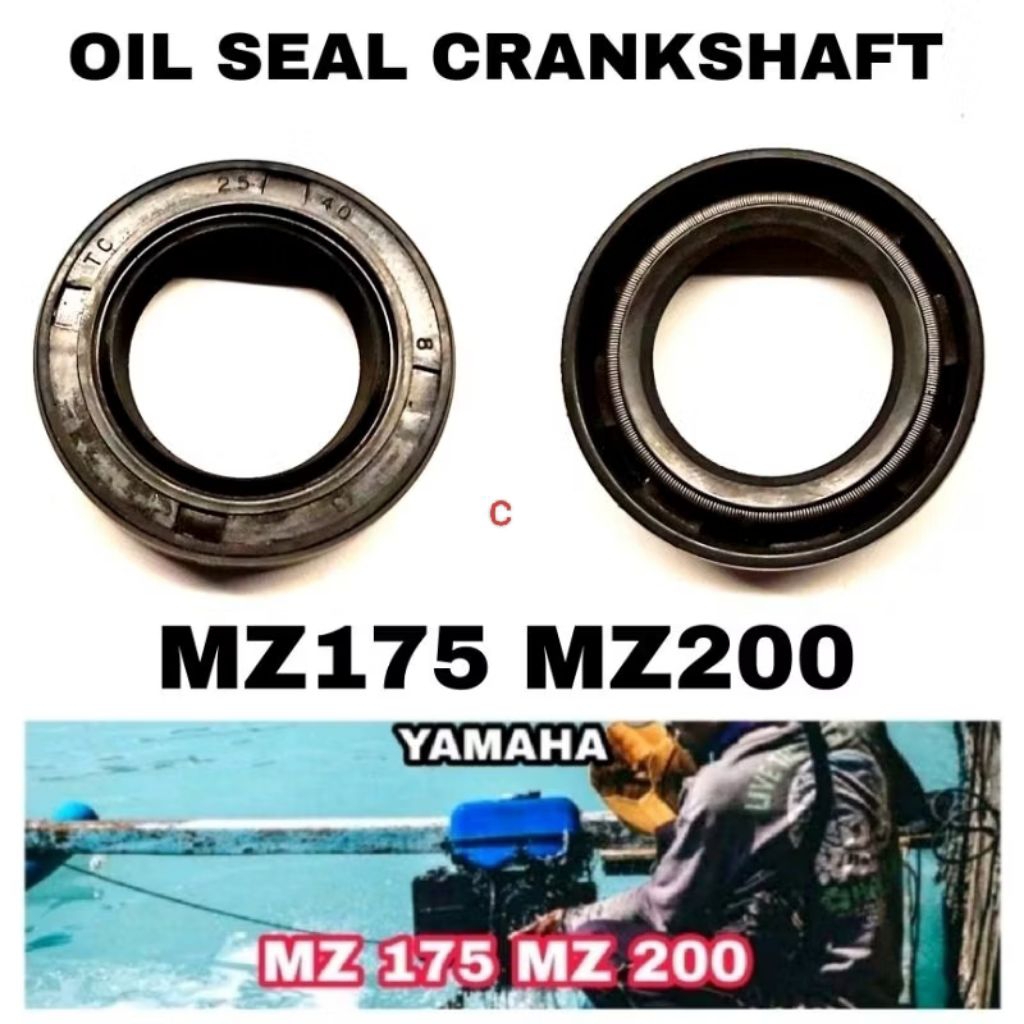 MESIN Yamaha MZ 175/ MZ200 เพลาข้อเหวี่ยงเครื่องยนต์ ซีลน้ํามัน (25x40x8)