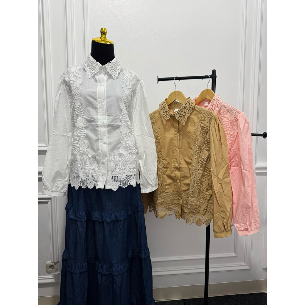 เสื้อลูกไม้ KEMEJA BKK | เสื้อ BEAUTIFUL LACE BKK
